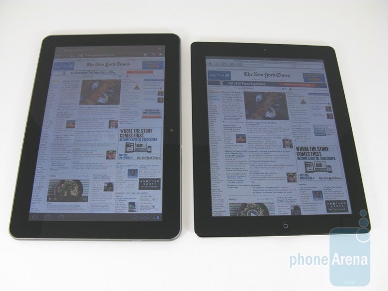 Verizon's Samsung Galaxy Tab 10.1 vs Apple iPad 2: Internet and Data